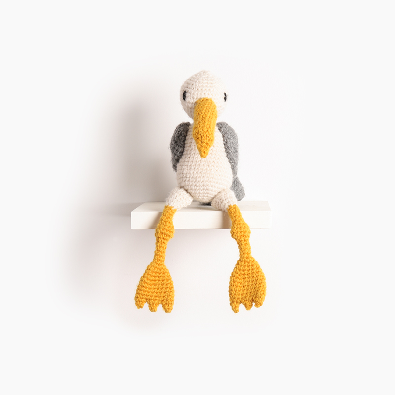 seagull bird crochet amigurumi project pattern kerry lord Edward's menagerie